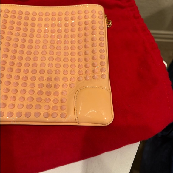 Christian Louboutin Pink Studded Loubiposh Clutch / shoulder bag - Picture 13 of 14